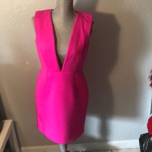 ASOS Deep V Dress (Scuba Material)